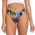 thumbnail image 1 of Fotbe Retro Panther Tanga Sin Costuras para Mujer con Estampado – Panties Invisibles, Transpirables y Cómodos para Uso Diario-3X-Large, 1 of 6
