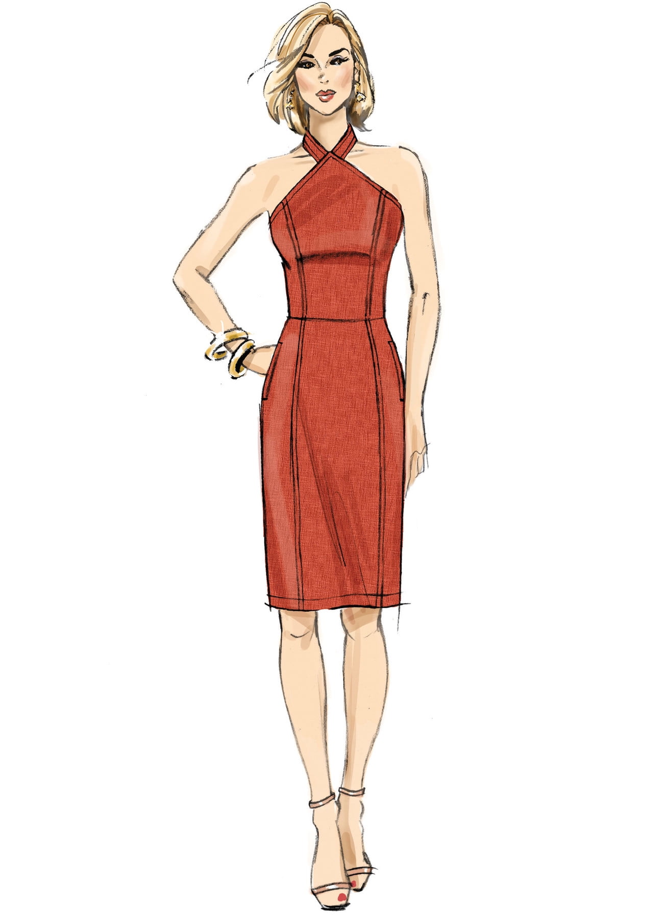 Butterick BTK 5880 A5 (6 8 10 12 14) B5880 Schnittmuster zum Nähen Butterick BTK 5880 A5 (6 8 10 12 14) B5880 Schnittmuster zum Nähen