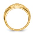 thumbnail image 2 of 14k Yellow Gold Polished Ladies Claddagh Band Ring, 2 of 7