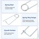 thumbnail image 2 of Uxcell 8-Pack Pin de Seguridad de Chaveta en Forma de Broche, Pines de Acero de Resorte M4x100mm, Sujetadores de Broche de Bloqueo Rápido, Clips Retenedores Pesados, 2 of 7