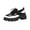 Black, variant on Willtoo Women's Lace up Shoes Chunky Low Heels Platform Vintage Round Toe Dress Mary Jane Shoes for Women Comfortable Casual Lug Sole Waterproof Non Slip Party Dressy Footwear