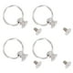 thumbnail image 4 of Round Head Rivet With Pull Rings, Silver Iron Material High Gloss Pull Rings Rivet 20 Sets For Shoes, 4 of 8