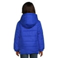 thumbnail image 6 of Weather Tamer Boys Hooded Long Sleeve Chest Stripe Winter Puffer Coat, Sizes 4-16, 6 of 6