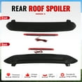 thumbnail image 3 of Ikon Motorsports Rear Window Roof Spoiler w/ LED Light for 2006-2008 Honda Fit, Matte Black ABS Roofline Windshield Visor Spoiler Wing, 3 of 8