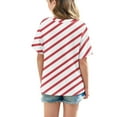 thumbnail image 4 of DecSea T-Shirt à Manches Courtes pour Filles Été Surdimensionné Col Rond Rayé Décontracté Basique 5-14 Ans, 4 of 8