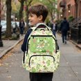 thumbnail image 3 of HUIACONG Cute Frog Print School Backpack for Kids Teens Age 6-16 Spacious Durable Water Resistant Bookbag with Adjustable Padded Straps Multi Pockets for School Travel Daily Use, 3 of 7