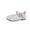 Silver, variant on Einccm Girls Princess Shoes - Breathable Rhinestone Mesh Openwork Closed-Toe with Adjustable Buckle Soft Non-Slip Sole for Spring Summer Parties and Daily Wear