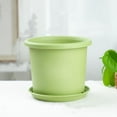 thumbnail image 2 of Fankenuo Large Resin Flower Pots with Drainage Tray - Set of 5 for Home & 14*12cm, 2 of 9