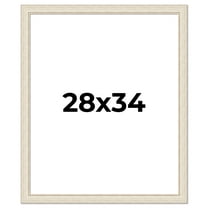 28x34 Frame White Real Wood Picture Frame Width 1.75 inches | Interior Frame Depth 0.5 inches |