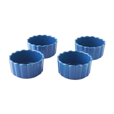 The Pioneer Woman Colette Stoneware Ramekins, Blue, Set of 4