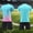 E031-Blue, variant on hengsof Boys 2 Piece Soccer Jersey Set Short Sleeve Round Neck T-Shirt Elastic Waist Shorts Training Uniform for 5-15 Years Kids