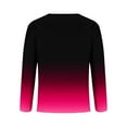 thumbnail image 2 of ZCFZJW Trendy Workout Tees Sweatshirts for Men Casual Tie Dye Gradient Print Long Sleeve Button V Neck Henley Shirts Lightweight Soft Cotton T-Shirts Hot Pink XXXL, 2 of 4