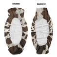 thumbnail image 6 of ZIATUBLES 2-Pack Universal Fit UTV Seat Covers, Brown Cow Print Waterproof Polyester for Kawasaki Mule 4010 3010 Bench Seats - Replacement Protector Set, Weather Resistant Accessories, 6 of 8