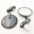 thumbnail image 5 of HTT-MOTOR Aprilia Vespa Kymco Piaagio AGUSTA KTM BMW carbon Fiber 7/8'' inch Bar End Mirrors, 5 of 5