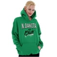 thumbnail image 4 of North Dakota Funny Midwest Winter ND Unisex Plus Fleece Graphic Hoodie Brisco Brands 2X, 4 of 5