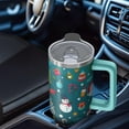 thumbnail image 5 of 30oz Christmas Ornaments Tumbler with Handle and Straw, Holiday Winter Coffee Cup, Festive Stainless Steel Insulated Mug, Xmas Day Gifts for Women, 5 of 5
