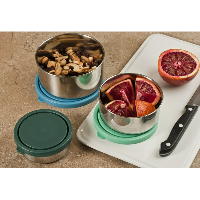 Mira Set of 3 Stainless Steel Lunch Box and Food Storage Containers, Multi