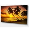 thumbnail image 2 of Barbados Island Evening Seashore - Modern Seascape Canvas Artwork, 2 of 3