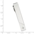 thumbnail image 3 of Kelly Waters Rhodium-plated .01 Ct. Diamond Polished and Satin Tie Bar GP3851, 3 of 3