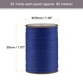 thumbnail image 2 of Uxcell Thin Waxed Thread 93 Yards 0.65mm Polyester String Cord for Machine Sewing Hand Quilting Weaving, Dark Blue, 2 of 5