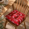 thumbnail image 2 of Christmas Tufted Chair Square Seat Cushion, Soft Thickened Floor Pillow, Comfort Chair Pad, Winter Holiday Home Furnishing, Multi Pattern Indoor Sitting Mat, Window Nook Lounge Decor Decorations, 2 of 8