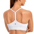 thumbnail image 1 of Top Deportivo CRZ YOGA Butterluxe con Espalda en Y, Sin Aros, Soporte Medio, Blanco, 1 of 6