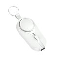thumbnail image 1 of 1 Llavero 2-en- Power Bank Mini Cargador Impermeable 2000mAh (para iPhone) Blanco, 1 of 5