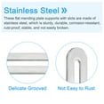 thumbnail image 4 of 8Pcs Adjustable Flat Mending Plate Support with Slot, 3.54 x 0.75 Inch Stainless Steel Slotted Straight Brace Brackets for Wooden Furniture, Silver, 4 of 6