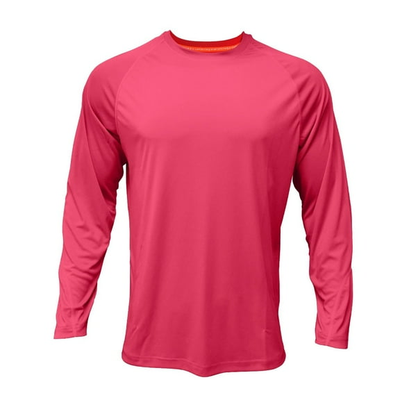 PAKUSISUP Men's Long Sleeve Fishing Shirts UPF 50+ | Quick-Dry Sun Protection Shirts (Lightweight, 100% Polyester)