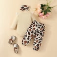 thumbnail image 5 of Farysays Baby Girl Clothes Daddy's GIRL Mommy WORLD Ruffle Romper + Pants + Headband Set 3Pcs Fall Winter Clothing, 5 of 6