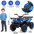 thumbnail image 7 of Yexmas 24V Kids ATV,Electric ATV for Kids 4 Wheelers Quad Car Toy, Ride On Toy Car As Gift for Kids,Blue, 7 of 7