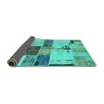 thumbnail image 2 of Ahgly Company Indoor Rectangle Patchwork Turquoise Blue Transitional Area Rugs, 8' x 10', 2 of 4