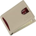 thumbnail image 2 of Super Slim RFID Leather Wallet For Men Cardholder & Money Clip Inside Perfect For Travel & Front Pocket Use, 2 of 6