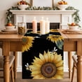 thumbnail image 2 of Table Runner 70 Inches Long for Kitchen Dining, Vintage Sunflowers Dresser Scarf Farmhouse, Dining Table Decorations for Wedding/Parties, Elegant Pastoral Botanical Watercolor 13 x 70 In, 2 of 8