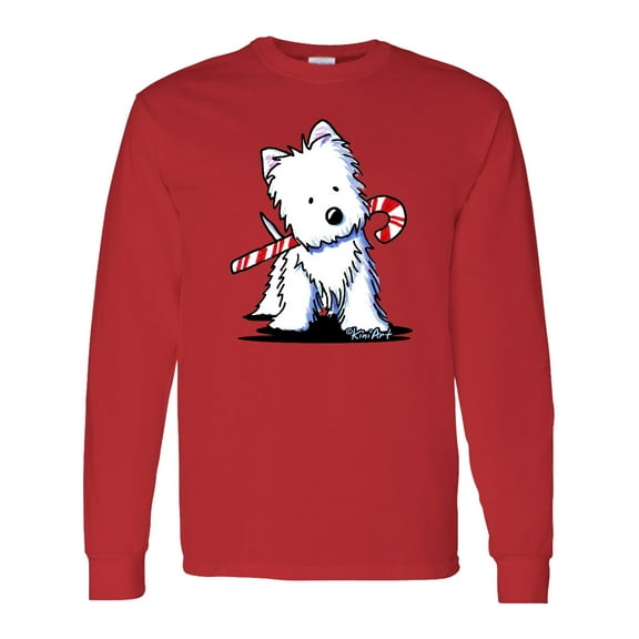 Inktastic Candycane Cutie Westie Long Sleeve T-Shirt