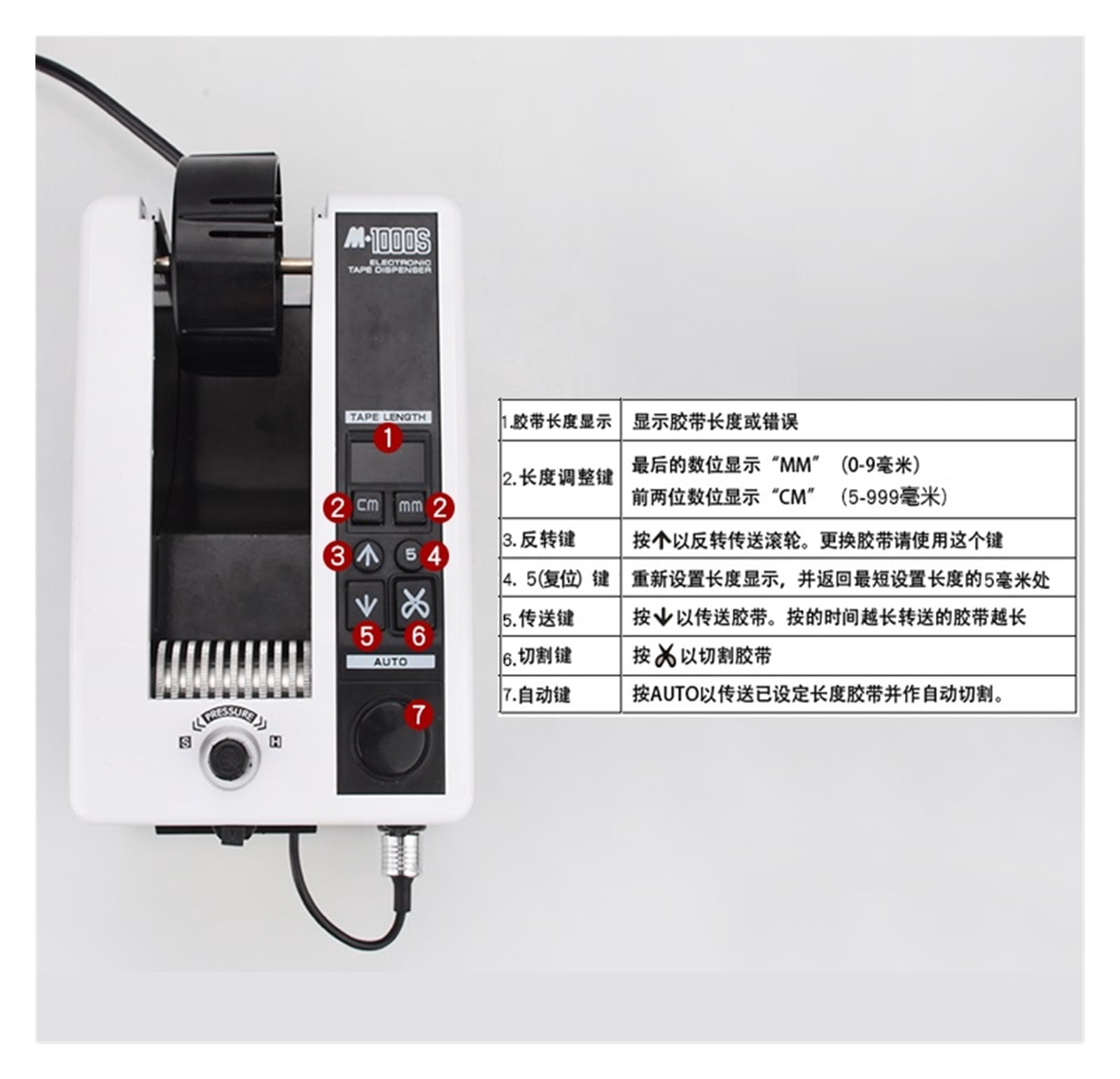 M-1000S Automatic Double Sided Tape Dispenser/Automatic Packing Tape Dispenser/electronic Carousel Tape Dispenser