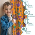 thumbnail image 3 of Blackout Kids Curtains,Purple Green Mushroom Plant Orange Pattern Childrens Insulated Curtains Set Of 2,Bedroom Essentials,Toddler Room Decor 42"x54", 3 of 5