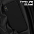 thumbnail image 4 of Case for iPhone X/iPhone Xs Case Liquid Silicone Gel Rubber Phone Case,iPhone X/iPhone Xs 5.8 Inch Full Body Slim Soft Microfiber Lining Protective Case（Black）, 4 of 12