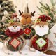 thumbnail image 5 of Naiovety Botella de almacenamiento Bolsas de dulces con asa Paquete de recuerdo portátil reutilizable de punto para decoraciones de árboles de Kits de decoración para fiestas Anciano, 5 of 6