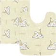 thumbnail image 4 of Cute Rabbit Bathroom Rug Rectangular Bath Mat Non Slip Bath Rugs Absorbent Shaggy Bathmats for Sink Shower 16" x 24", 4 of 7