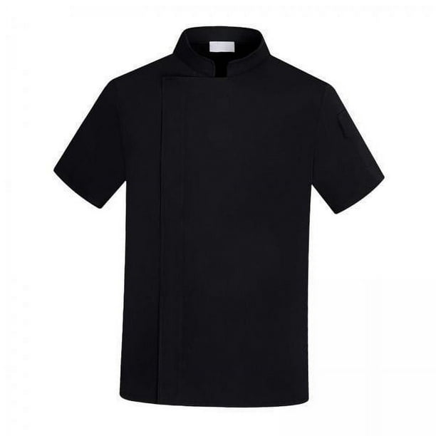 Chaquetas de chef,Chaquetas de chef de verano de manga corta transpirables,Ropa de servicio de alimentos Uniforme Chaqueta de chef,Camisa de trabajo ejecutiva para camarero,Escuela de
