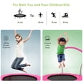 thumbnail image 4 of Aukfa Trampoline for Kids- 36" Toddler Trampoline with Handle for Indoor and Outdoor Park- Pink, 4 of 9