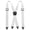 White, variant on KAMBERFT Men's Heavy Duty Hidden Suspenders for Under Clothes, Adjustable X-Back Elastic Straps, Black