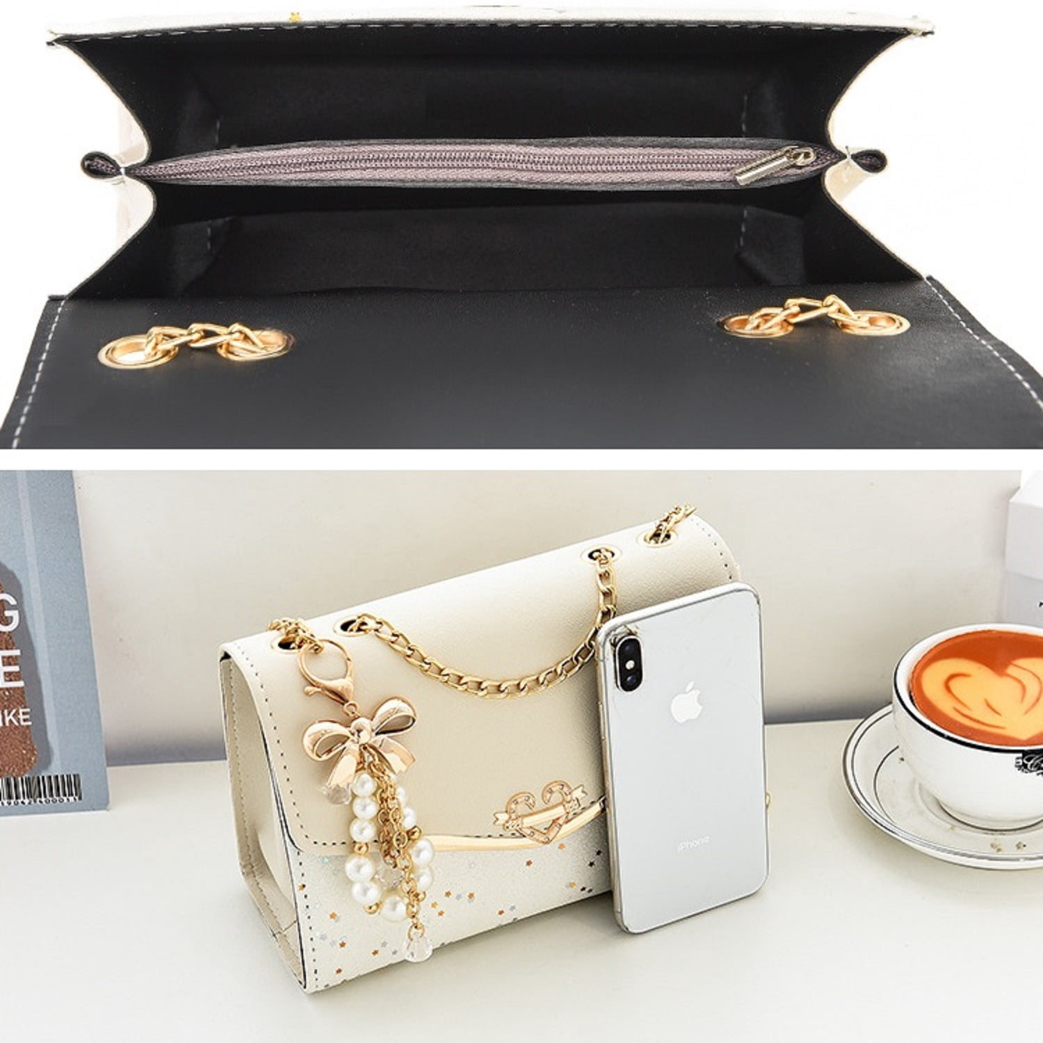 Crossbody Bags for Women Leather Cross Body Purses Cute Fashion Design Handbags Shoulder Bag Small Size, Blue