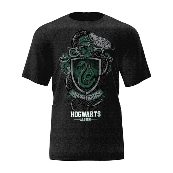 Harry Potter Slytherin Crest Adult Tee Shirt, XS-2XL (Unisex)