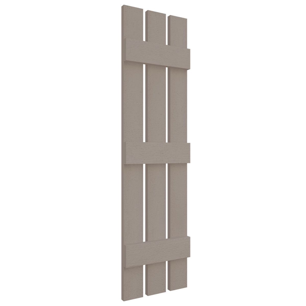 12"W x 67"H Mid-America Vinyl, Standard Size Three Board Spaced Shutters, w/Installation Shutter-Lok's & Matching Screws, 008 - Clay