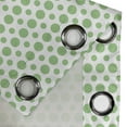 thumbnail image 4 of Ambesonne Green Grommet Curtain, Pop Art Retro Style Dots, 50" x 96", Fern Green and White, 4 of 6