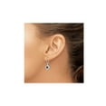 thumbnail image 3 of 1/2 Carat (Ctw) Enhanced Blue & White Diamond Dangle Earrings in Sterling Silver for Women, 3 of 6