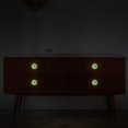 thumbnail image 6 of Ink Plant Fluorescent Drawer Pulls with Screws: Round 4-Pack - Glow-in-the-Dark Knobs, for Cabinets, Wardrobes, and Dressers Furniture Decor, 6 of 6
