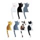 thumbnail image 1 of Cute Multifunctional Cat Magnetic Fridge Sticker Fridge Magnet Hook 2 in 1 Random 7 Pieces, 1 of 5